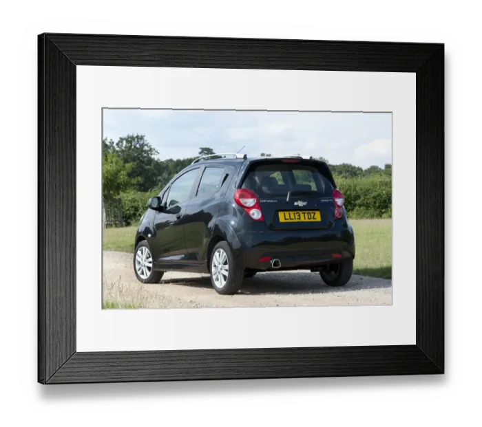 Framed Print : E01508 2013 model Chevrolet Spark LTZ