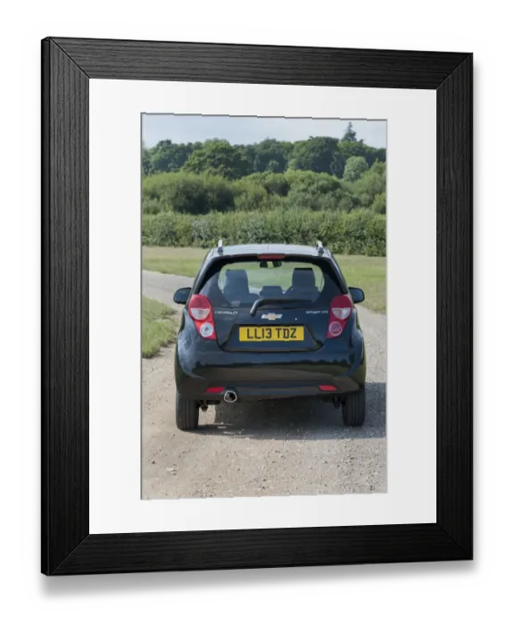 Framed Print : E01508 2013 model Chevrolet Spark LTZ