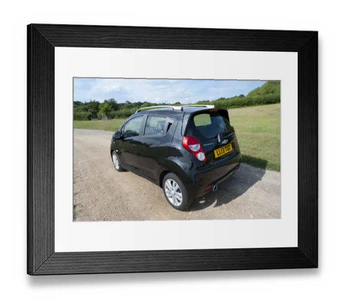 Framed Print : E01508 2013 model Chevrolet Spark LTZ