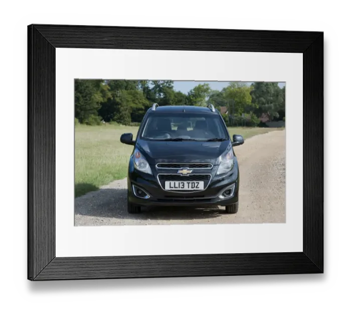 Framed Print : E01508 2013 model Chevrolet Spark LTZ