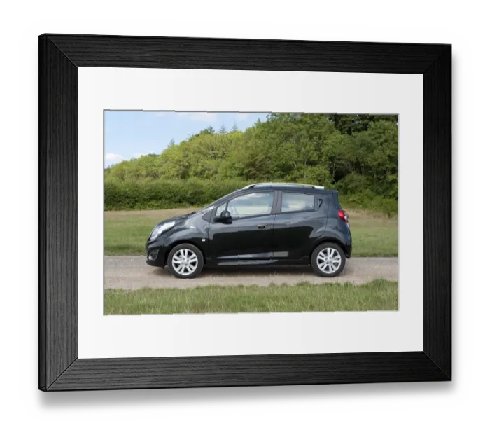 Framed Print : E01508 2013 model Chevrolet Spark LTZ