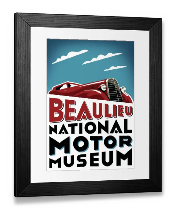 Framed Print : National Motor Museum, Beaulieu poster artwork