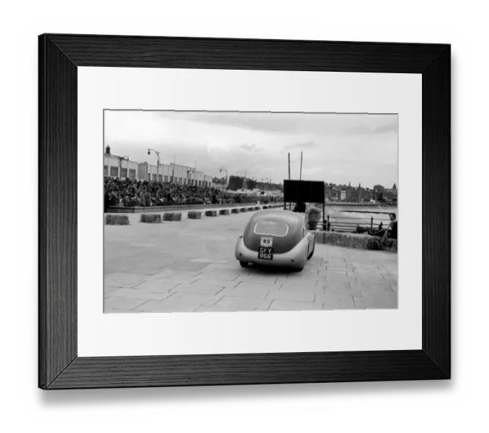 Framed Print : TVR RGS Atalanta body prototype at Morecombe Rally 1954 Framed Print : TVR RGS Atalanta body prototype at Morecombe Rally 1954