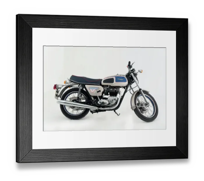 Framed Print : 1977 Triumph Bonneville 750cc Jubilee
