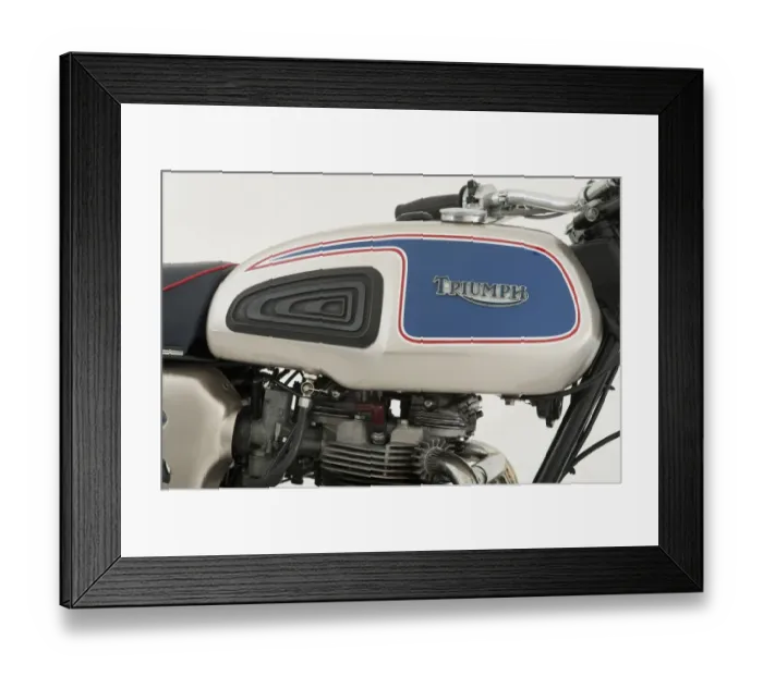 Framed Print : 1977 Triumph Bonneville 750cc Jubilee Framed Print : 1977 Triumph Bonneville 750cc Jubilee