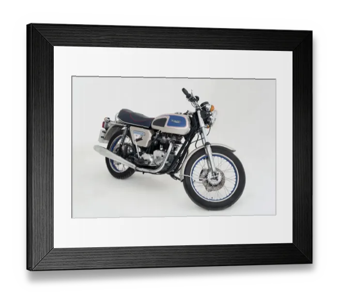 Framed Print : 1977 Triumph Bonneville 750cc Jubilee