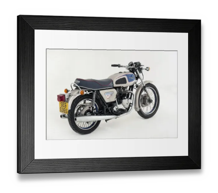 Framed Print : 1977 Triumph Bonneville 750cc Jubilee