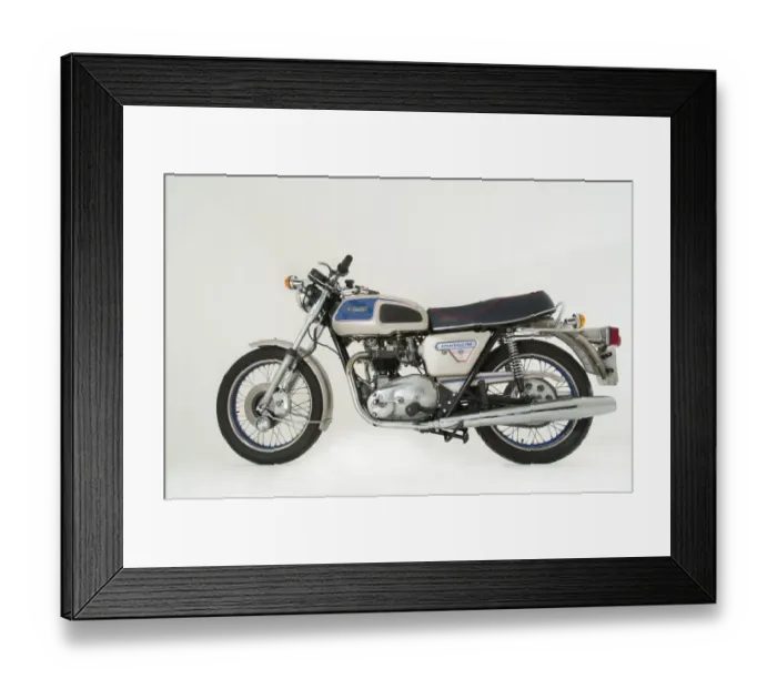 Framed Print : 1977 Triumph Bonneville 750cc Jubilee