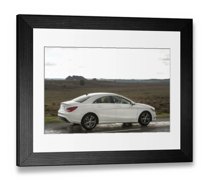 Framed Print : 2013 Mercedes Benz CLA 180 Sport Framed Print : 2013 Mercedes Benz CLA 180 Sport