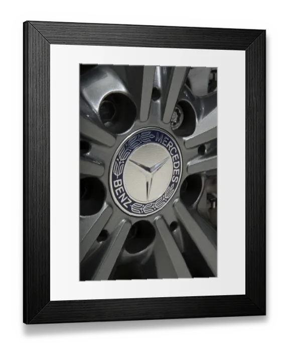 Framed Print : 2013 Mercedes Benz CLA 180 Sport alloy wheel detail