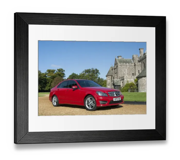 Framed Print : 2013 Mercedes Benz C350 AMG V6 Framed Print : 2013 Mercedes Benz C350 AMG V6