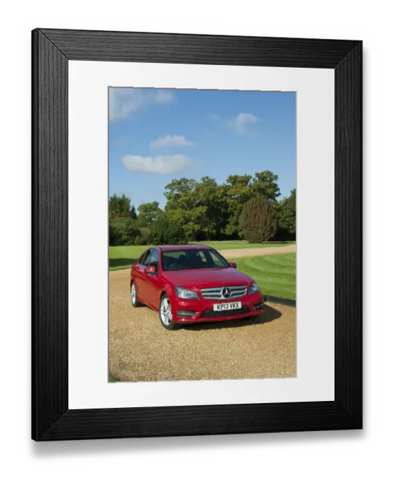 Framed Print : 2013 Mercedes Benz C350 AMG V6 Framed Print : 2013 Mercedes Benz C350 AMG V6