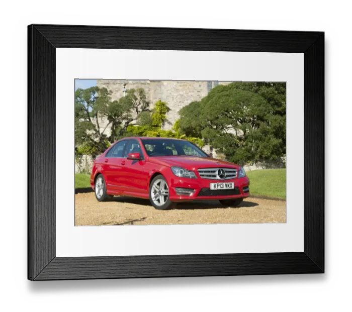 Framed Print : 2013 Mercedes Benz C350 AMG V6 Framed Print : 2013 Mercedes Benz C350 AMG V6