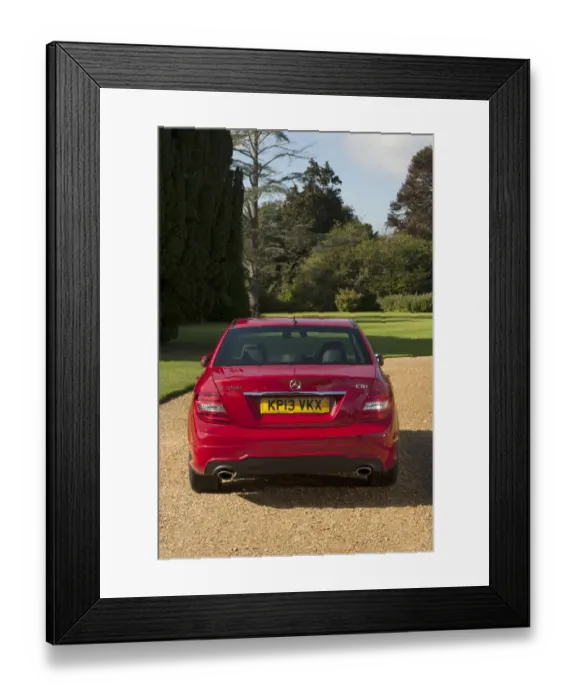 Framed Print : 2013 Mercedes Benz C350 AMG V6