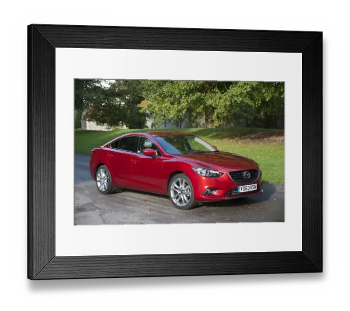 Framed Print : E01512 mazda 6 saloon 2013 Framed Print : E01512 mazda 6 saloon 2013