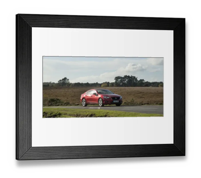 Framed Print : E01512 mazda 6 saloon 2013