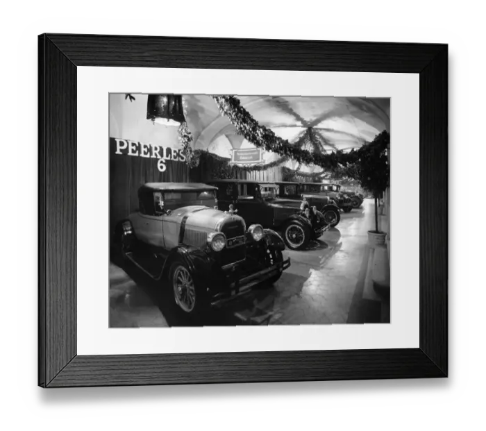 Framed Print : Peerless display at car show 1926
