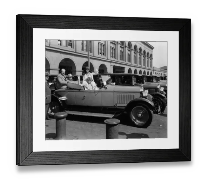 Framed Print : Row of parked Peerless cars 1920s Framed Print : Row of parked Peerless cars 1920s