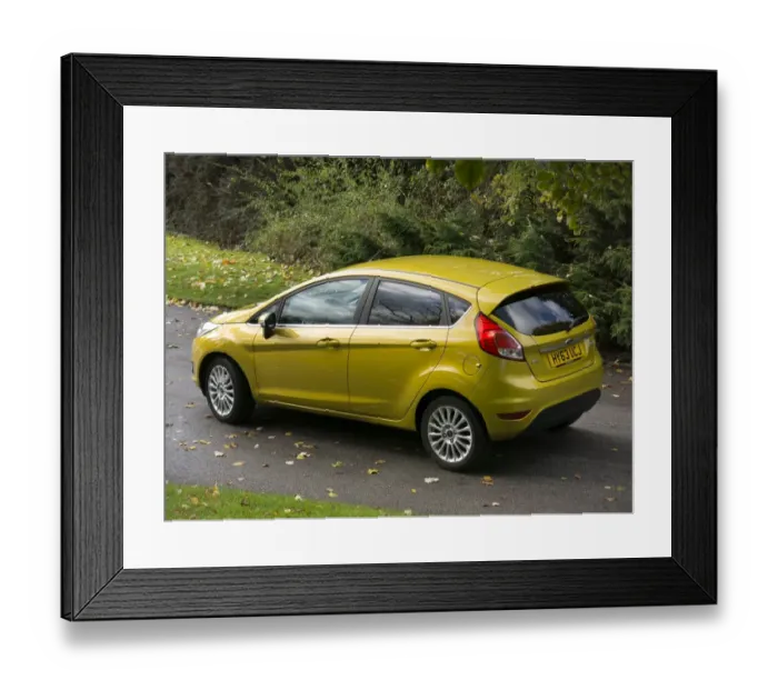 Framed Print : 2013 model Ford Fiesta Econetic