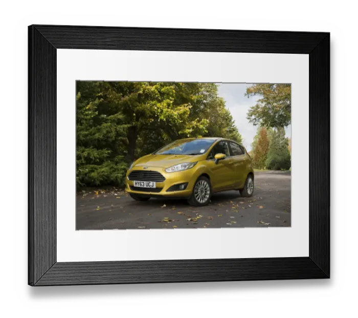 Framed Print : 2013 model Ford Fiesta Econetic Framed Print : 2013 model Ford Fiesta Econetic