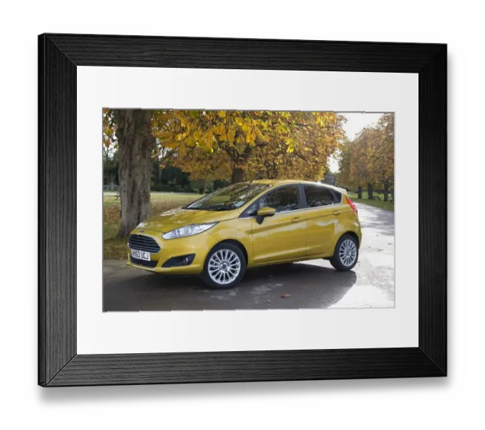 Framed Print : 2013 model Ford Fiesta Econetic