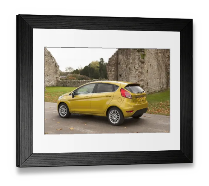 Framed Print : 2013 model Ford Fiesta Econetic