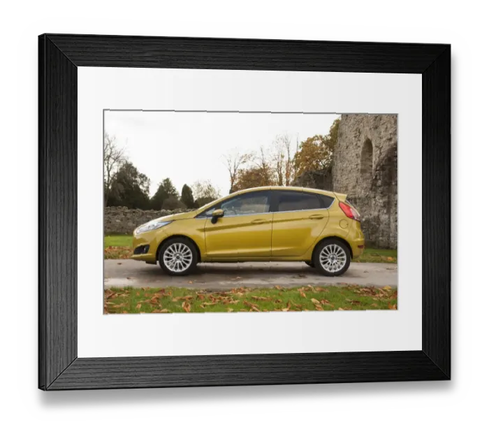 Framed Print : 2013 model Ford Fiesta Econetic