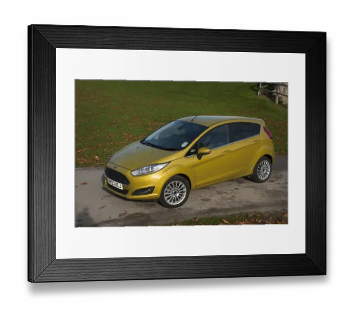 Framed Print : 2013 model Ford Fiesta Econetic