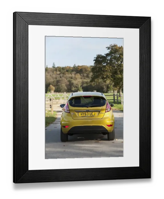 Framed Print : 2013 model Ford Fiesta Econetic
