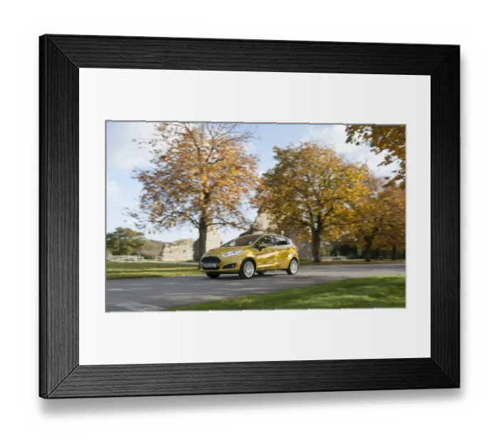 Framed Print : 2013 model Ford Fiesta Econetic