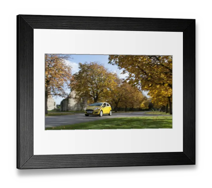 Framed Print : E01513 2013 model Ford Fiesta Econetic