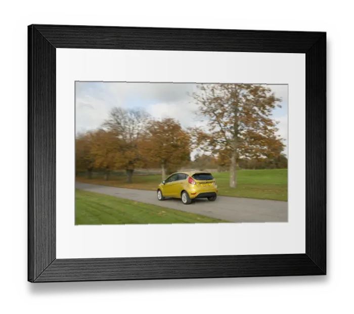Framed Print : 2013 model Ford Fiesta Econetic