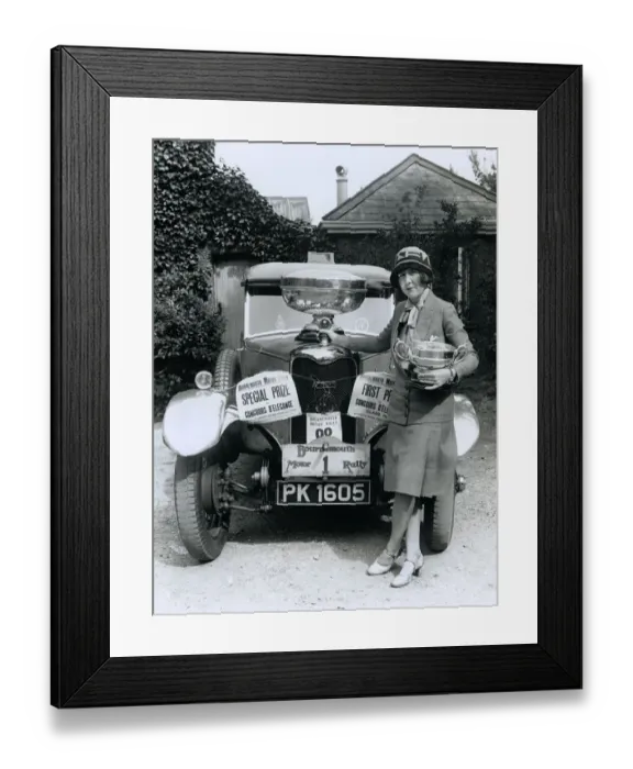 Framed Print : 1928 AC. Acedes The Honourable Mrs Victor (Mildred Mary) Bruce. Concours
