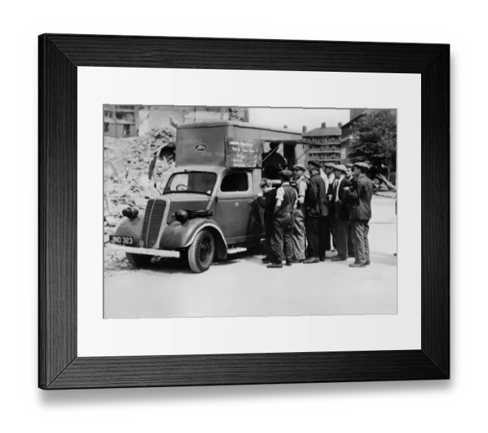 Framed Print : Ford E83W 10cwt emergency food van 1944