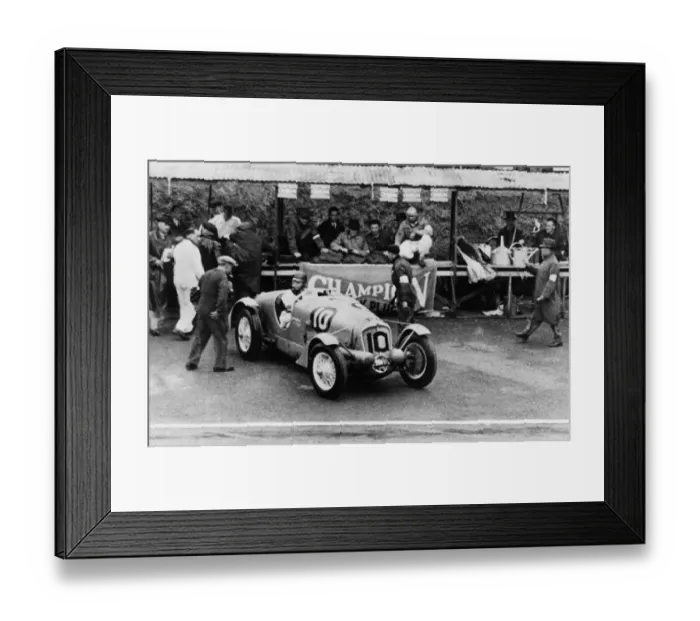 Framed Print : Delahaye 135S, Rene Le Begue  /  Nicolas Mahe. 1936 Tourist Trophy at Ards