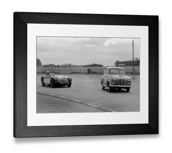 Framed Print : Austin A35 750MC 6 hour relay race Silverstone 17. 8. 57. CD5591-24