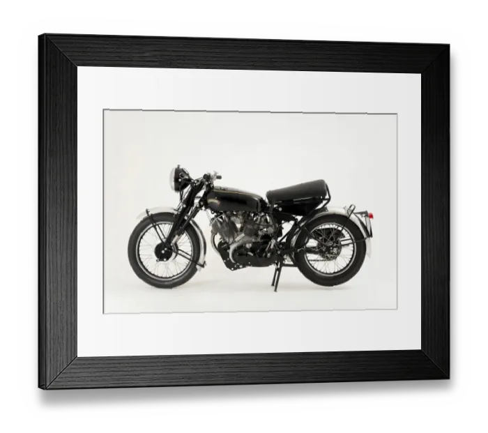 Framed Print : 1955 Vincent Black Shadow D series Framed Print : 1955 Vincent Black Shadow D series