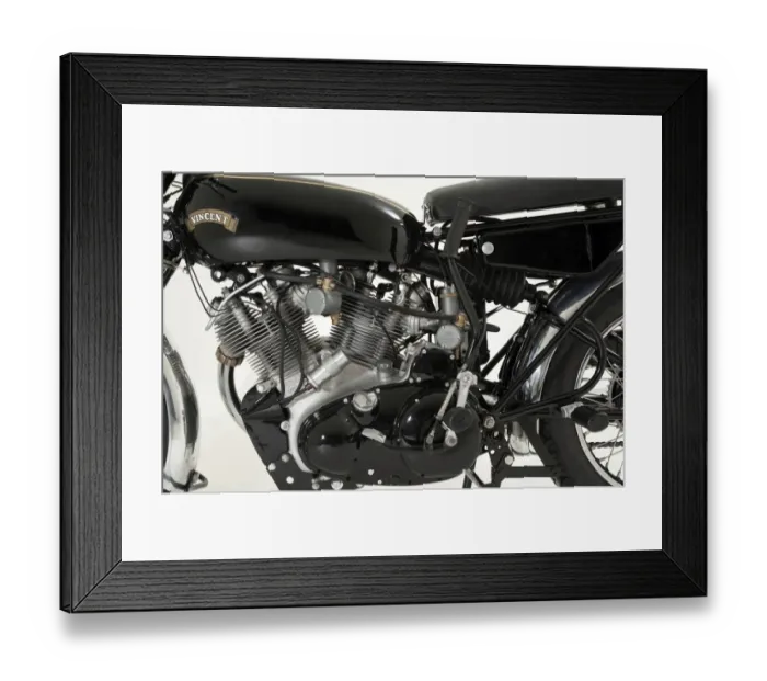Framed Print : 1955 Vincent Black Shadow D series Framed Print : 1955 Vincent Black Shadow D series