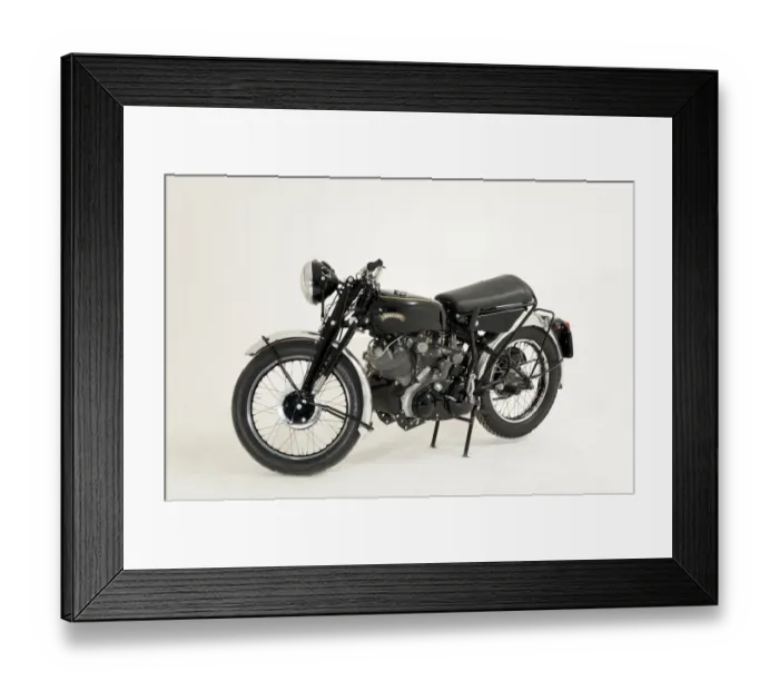 Framed Print : 1955 Vincent Black Shadow D series Framed Print : 1955 Vincent Black Shadow D series