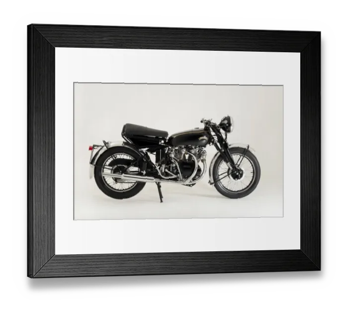 Framed Print : 1955 Vincent Black Shadow D series Framed Print : 1955 Vincent Black Shadow D series