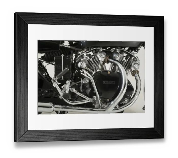Framed Print : 1955 Vincent Black Shadow D series Framed Print : 1955 Vincent Black Shadow D series