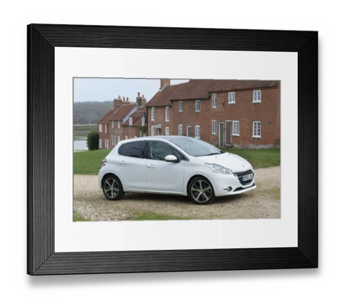 Framed Print : E01519 2014 Peugeot 208