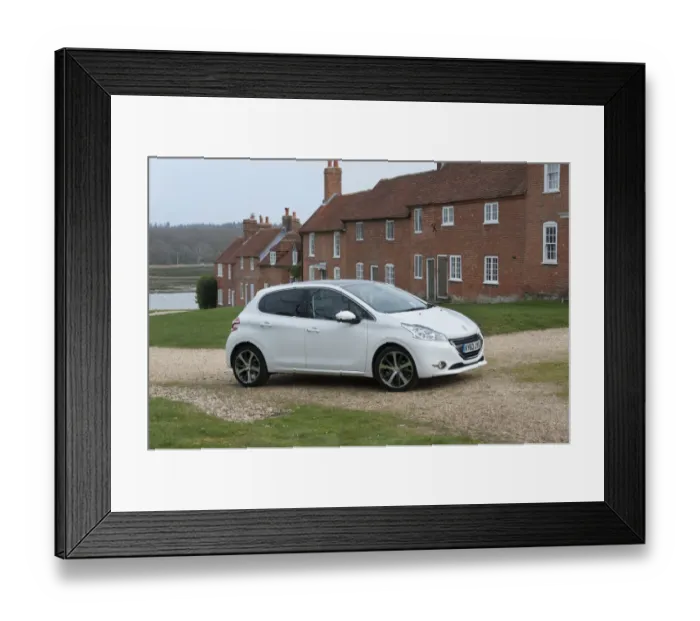 Framed Print : E01519 2014 Peugeot 208 Framed Print : E01519 2014 Peugeot 208