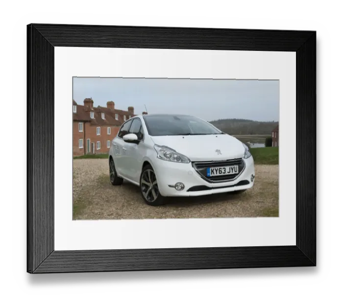 Framed Print : E01519 2014 Peugeot 208 Framed Print : E01519 2014 Peugeot 208