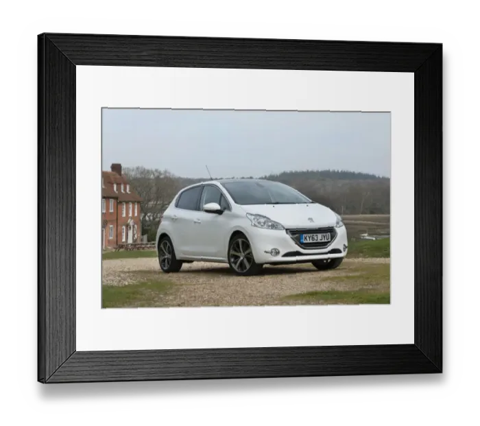 Framed Print : E01519 2014 Peugeot 208 Framed Print : E01519 2014 Peugeot 208