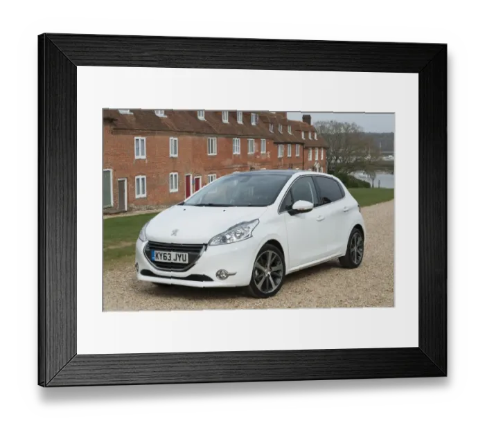 Framed Print : E01519 2014 Peugeot 208 Framed Print : E01519 2014 Peugeot 208