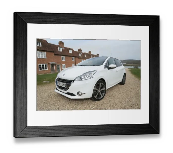 Framed Print : E01519 2014 Peugeot 208