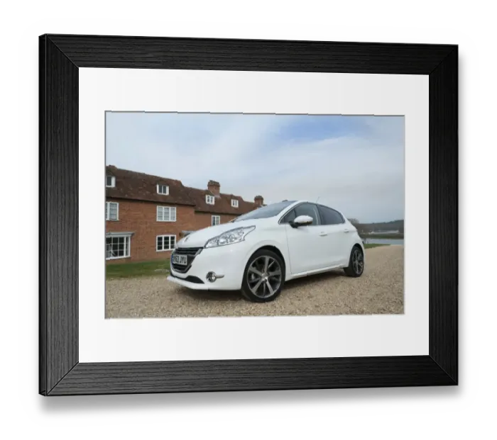 Framed Print : E01519 2014 Peugeot 208 Framed Print : E01519 2014 Peugeot 208
