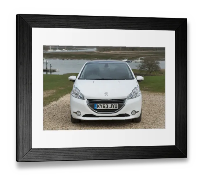 Framed Print : E01519 2014 Peugeot 208 Framed Print : E01519 2014 Peugeot 208