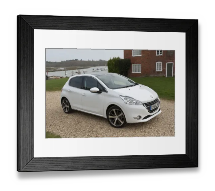 Framed Print : E01519 2014 Peugeot 208 Framed Print : E01519 2014 Peugeot 208